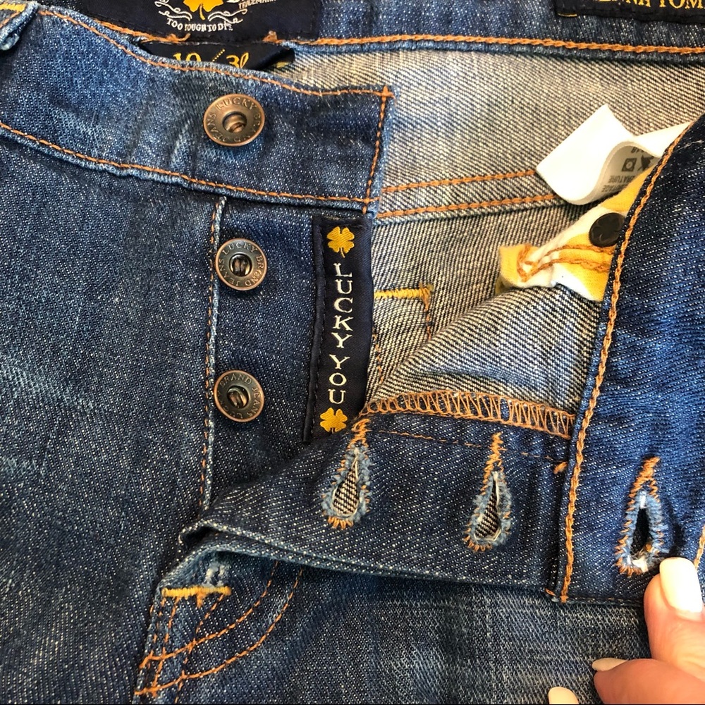 Lucky Brand Sienna Tomboy Button Fly Relaxed Fit Jeans Woman’s Size 10